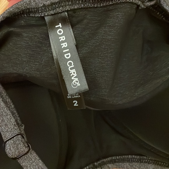 Torrid Lightly Lined Heather Cross Front Bralette, NWT - Picture 9 of 12